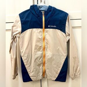 Columbia Kids' Blue and Cream wind breaker Jacket